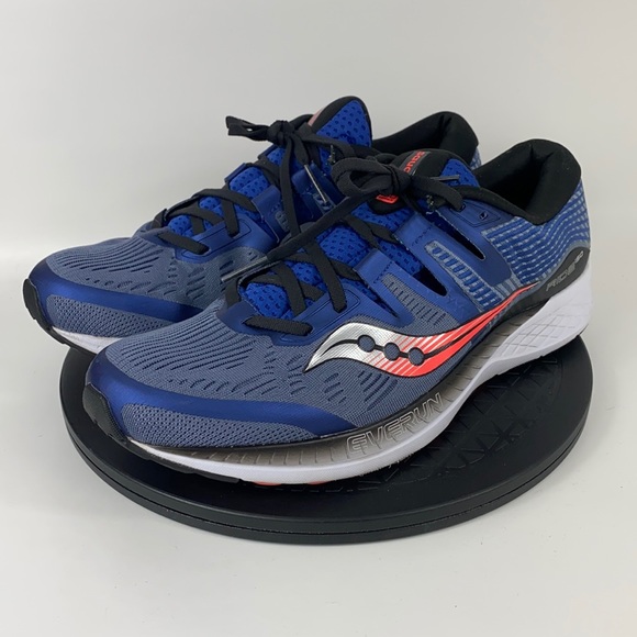 Saucony Other - Saucony Ride ISO Blue Athletic Running Shoes S20444-3 Men's Size 11.5